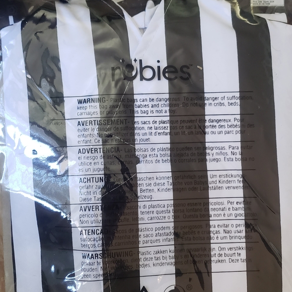 NWT Rubie's Beetlejuice Black and White Striped Adult XL Costume No Wig - Picture 2 of 6